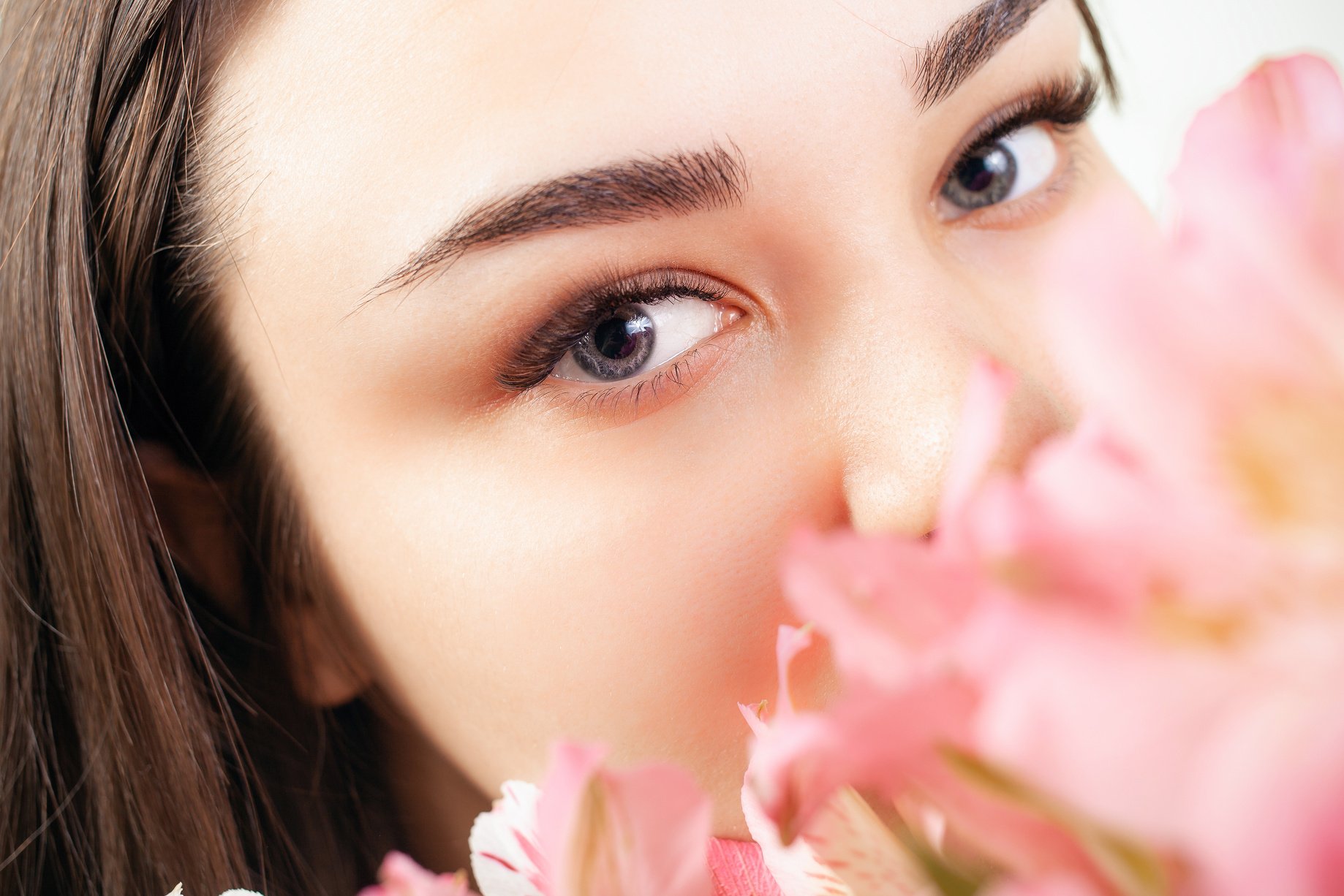 Eyelash Extensions in a Beauty Salon